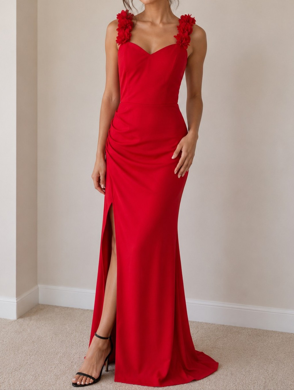 Elegant Red Women's Dress